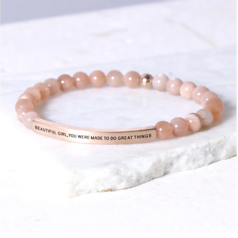 Beautiful GIRL, YOU WERE MADE TO DO GREAT THINGS BRACELET